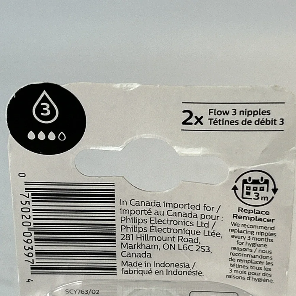 Philips Avent Medium Flow 3m+ Anti-Colic Baby Bottle Nipples (Pack of 2)